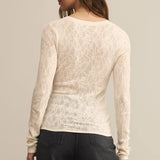Blush scoop mesh top