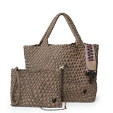 London woven tote