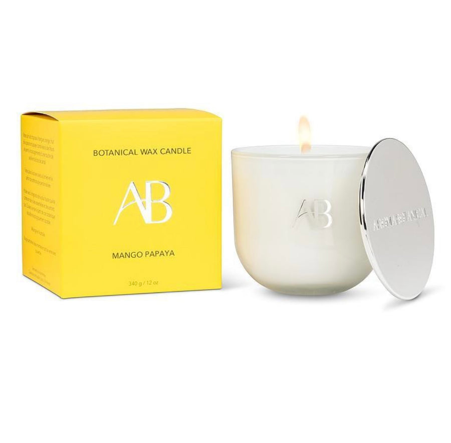 Botanical wax Candle | mango & papaya