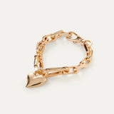Padlock heart bracelet