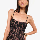 Corsica lace corset gown