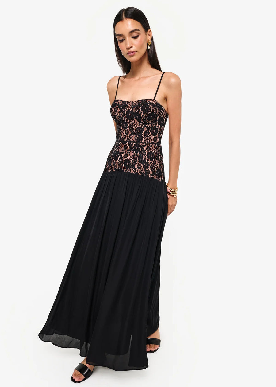 Corsica lace corset gown