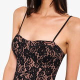 Corsica lace corset gown
