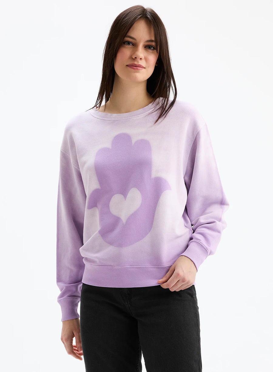 Big Hamsa Heart Sweater